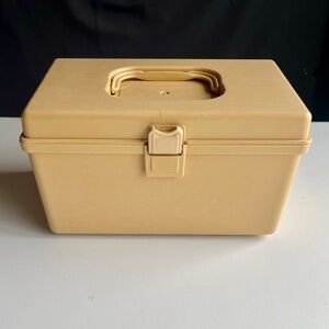 Vintage Wilson Wil-Hold Plastic Sewing Box Case Tray Insert W/ Assorted Notions